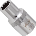 Vigor 1/2in Drive 10mm Socket with Multi-Purpose Profile V1988
