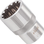Vigor 1/2in Drive 19mm Socket with Multi-Purpose Profile V1997