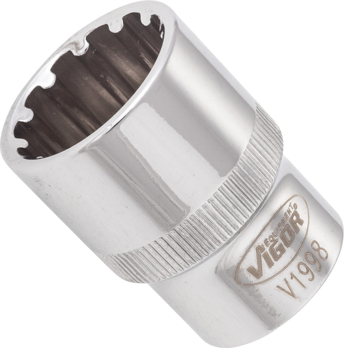 Vigor 1/2in Drive 20mm Socket with Multi-Purpose Profile V1998