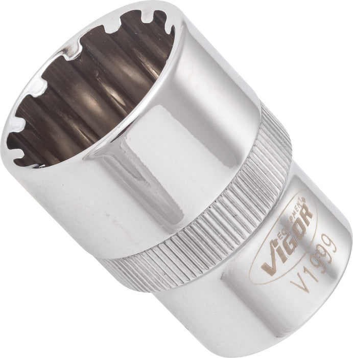 Vigor 1/2in Drive 21mm Socket with Multi-Purpose Profile V1999