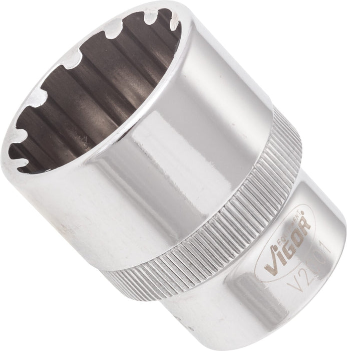 Vigor 1/2in Drive 24mm Socket with Multi-Purpose Profile V2001