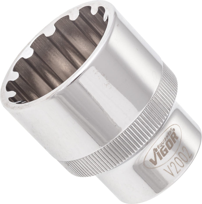 Vigor 1/2in Drive 27mm Socket with Multi-Purpose Profile V2002