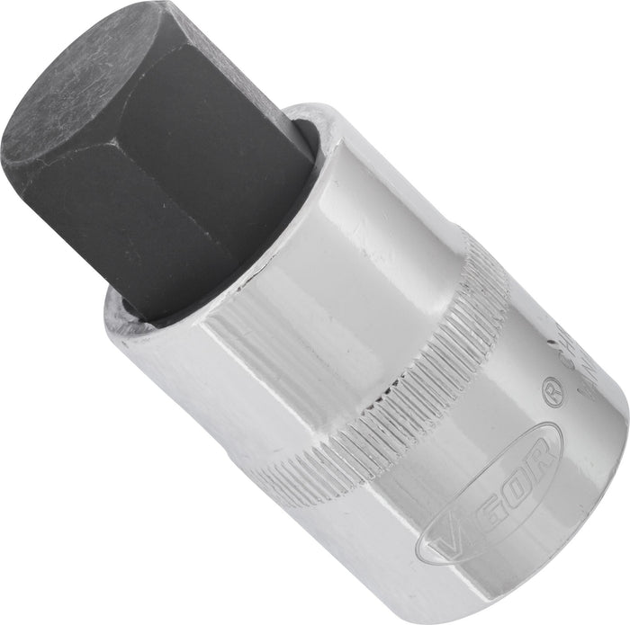 Vigor 1/2in Drive Hex Socket Bit V2070 19mm