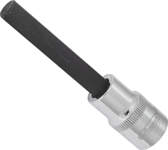 Vigor 1/2in Drive Hex Socket Bit V2076 10mm