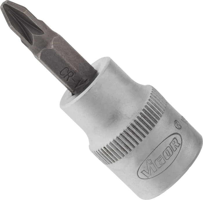Vigor 3/8in Drive Pozi Socket Bit V2290N PZ2