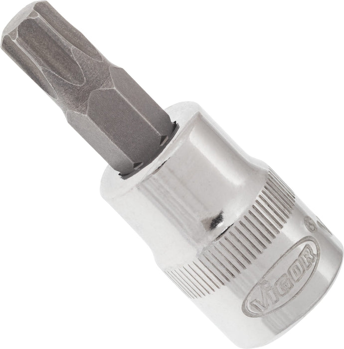 Vigor 3/8in Drive Torx Socket Bit V2297N T45