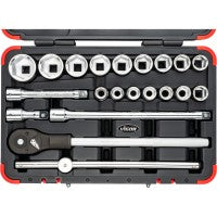 Vigor 21 Pce 3/4in Drive Socket Set V2318N