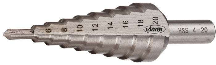 Vigor HSS Step Drill 4-20mm V2395