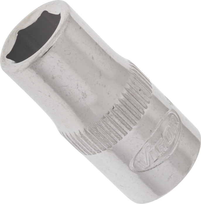 Vigor 1/4in Drive 6 Point Socket V2419N 7mm