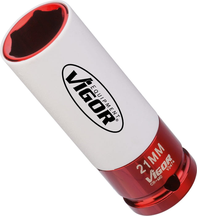 Vigor 1/2in Drive 21mm Impact Socket V2474