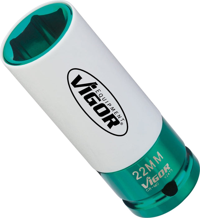 Vigor 1/2in Drive 22mm Impact Socket V2475