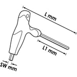 Vigor Hexagon T-handle Screwdriver V2502 10mm