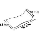 Vigor Release Lever Extra Wide Angled on One Side V2491 60mm