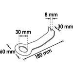 Vigor Release Lever and Clip Release with Traction Eyelet V2492 30mm
