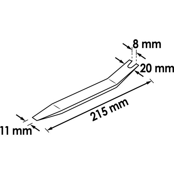 Vigor Release Lever and Clip Release Narrow Angled on One Side V2495 20mm