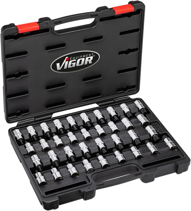 Vigor 36 Pce 1/2in Drive Socket Bit Set V2496