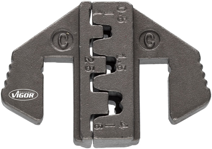 Vigor Crimping Socket C: for Open Non-Insulated Cable Lugs of 0.5-6.0mm 2 (width up to 6.3mm) V2499-C