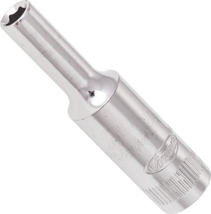 Vigor 1/4in Drive 6 Point Deep Socket V2533N 4mm