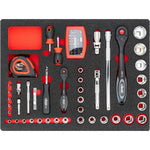 Vigor 143 Piece Tool Case Universal Tool Kit V2542