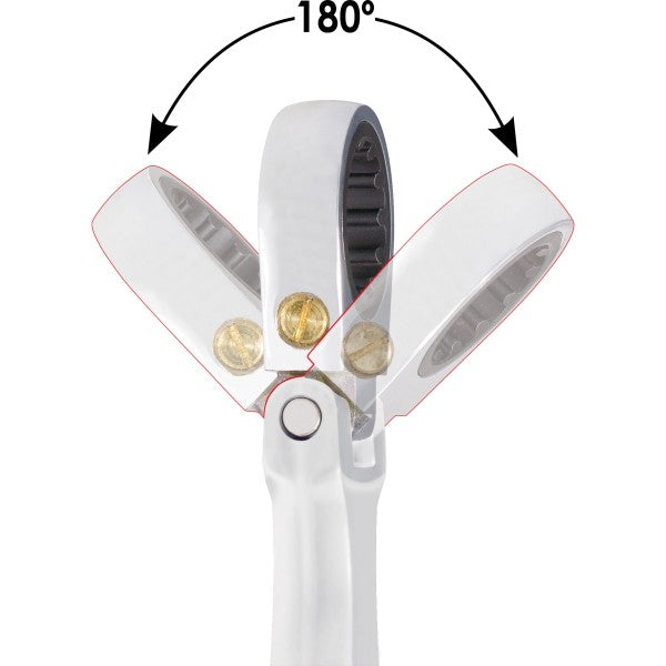 Vigor 16mm Ratcheting Combination Wrench with Hinge V2812