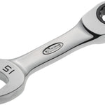 Vigor 15mm Ratcheting Combination Wrench Short 12 Point Profile V2829