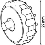 Vigor 1/4in Drive Finger Ratchet V2941 29mm
