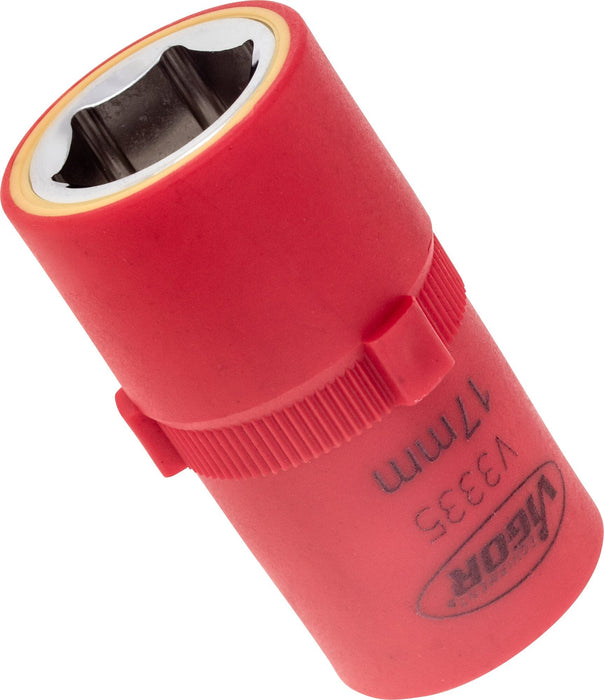 Vigor VDE 1/2in Drive Hex Socket V3335 17mm