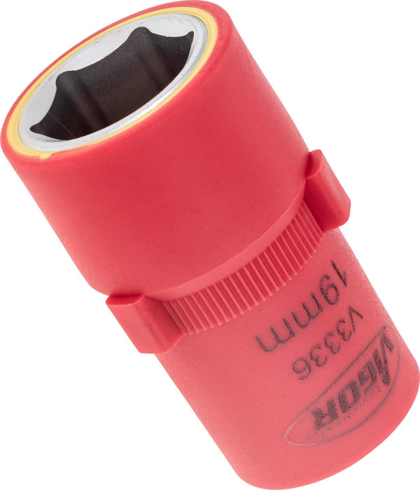 Vigor VDE 1/2in Drive Hex Socket V3336 19mm