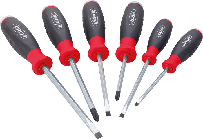 Vigor 6 Pce Screwdriver Set with Impact Cap V3562 SL & PH