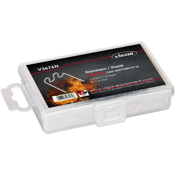 Vigor 100 Replacement Staples 0.6mm U-formed V3676N