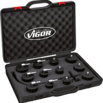 Vigor 12 Pce Turbo System Pressure Tester Set for Click Systems V4192