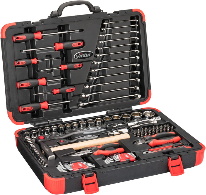 Vigor 95 Piece Tool Case Tool Case Universal Tool Kit V4425N