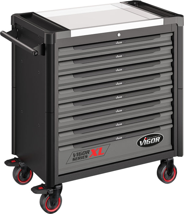 Vigor Tool Trolley Series XL Stainless Steel Worktop - Empty V4481-X