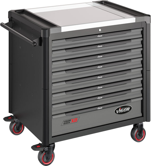 Vigor Tool Trolley Series XD Extra Deep Stainless Steel Worktop - Empty V4481-XD