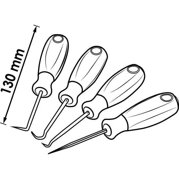 Vigor 4 Pce Mini Hook Set V4663