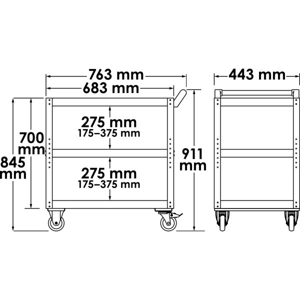 Vigor Service Trolley V4758