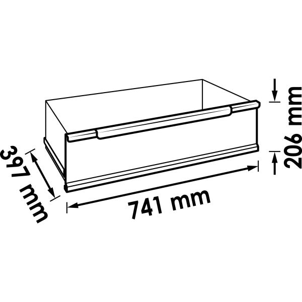 Vigor Drawer High 741 x 397 x 206mm for Series XL Special V4814-1
