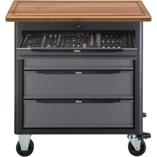 Vigor V7280 Mobile Work Bench Series XL with Specialty Tool Assortment