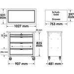Vigor V7280 Mobile Work Bench Series XL with Specialty Tool Assortment