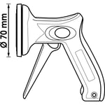 Vigor Single-Hand Mini Window Pane Holder V5531