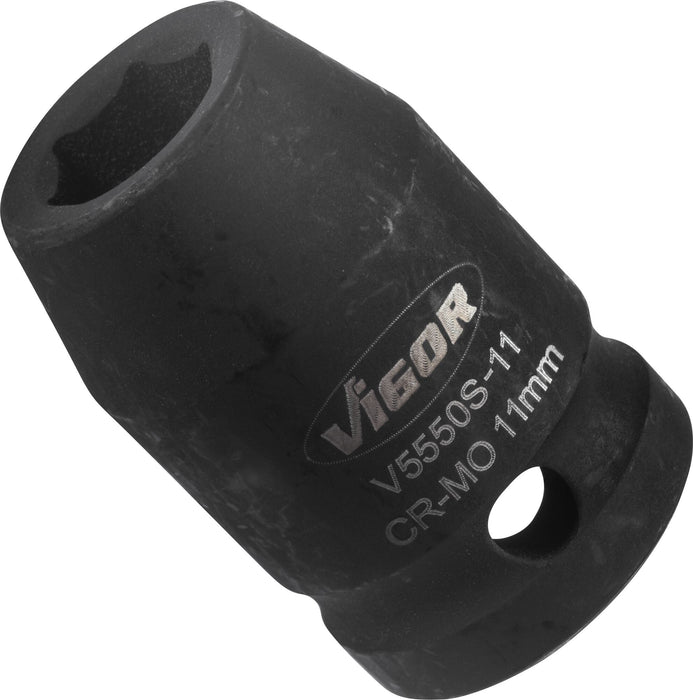 Vigor 1/2in Drive 11mm Impact Socket V5550S-11