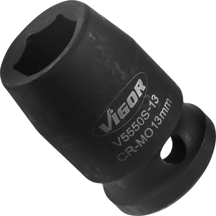 Vigor 1/2in Drive 13mm Impact Socket V5550S-13