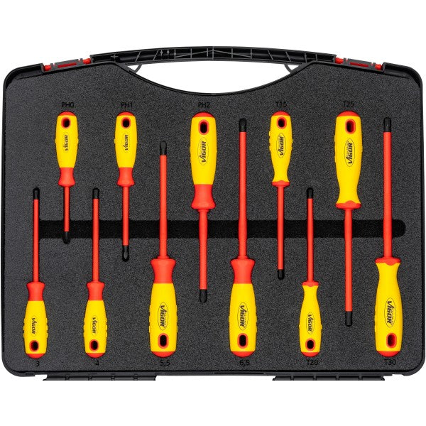 Vigor 29 Piece VDE Tool Set 5–24mm PH0–PH2 T15–T30  V5632