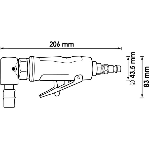 Vigor 206mm Die Grinder Angled V5673