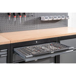 Vigor Mixed Square Drive 42 Piece 12-Point Socket Set V7520  Modular Insert Tray