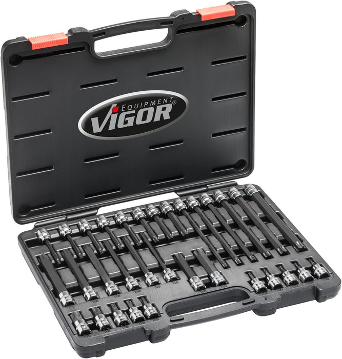Vigor 32 Pce 3/8in Drive Torx Socket Bit Set V6017