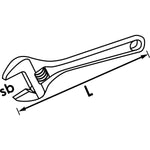 Vigor Adjustable Wrench (0-24mm) V6048 150mm