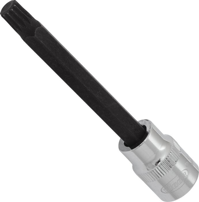 Vigor 3/8in Drive Socket Bit for Screws with Internal Serration (XZN) V6116 M8