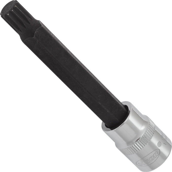 Vigor 3/8in Drive Socket Bit for Screws with Internal Serration (XZN) V6117 M9