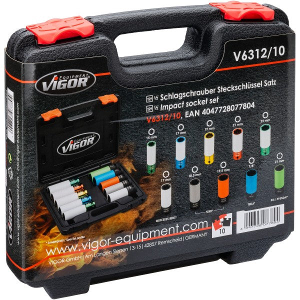 Wholesale Vigor V6312/10 Impact Socket Set 1/2in Drive 10 Pce Online ...
